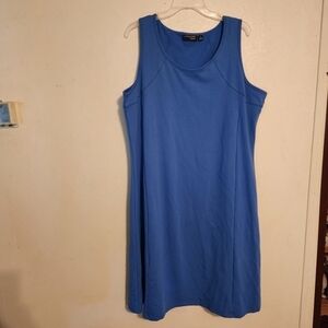 Susan Graver Weekend Sleeveless Blue Dress Size 1X